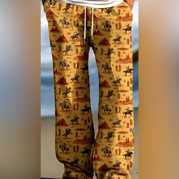 New Sleep Wear Winter Lounge Pants Comfy Loose Fit With Pockets Western Style. - Picture 1 of 12